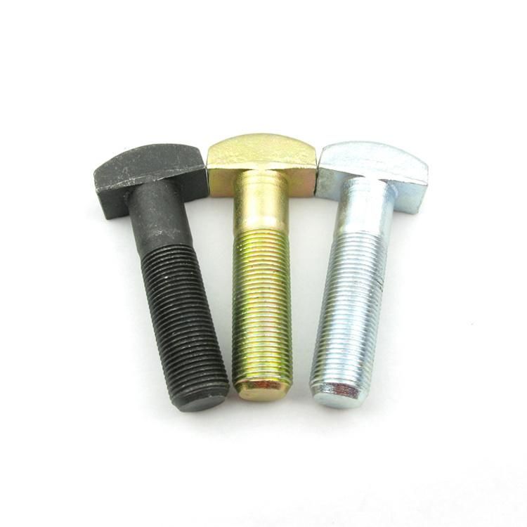 T-Bolt T Bolt T Head Bolt Hammer Bolt Carbon Steel Black Oxide Galvanized