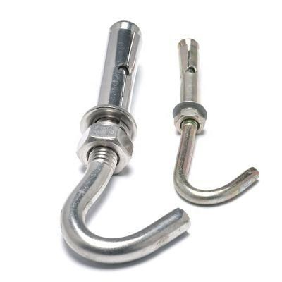 China Wholesale Fastener Hardware 1/2&quot; Hook Sleeve Anchor Expansion Bolt Yellow Zinc Plated