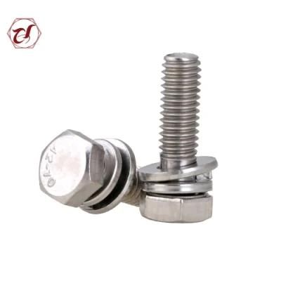 DIN933 Full Thread Stainless Steel 316 Hexagon Head Bolt A4-70