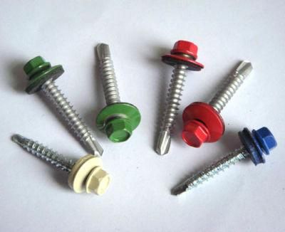 Painted Hex Head Self Drilling Screws Hex Painted Screws China Manufacturers