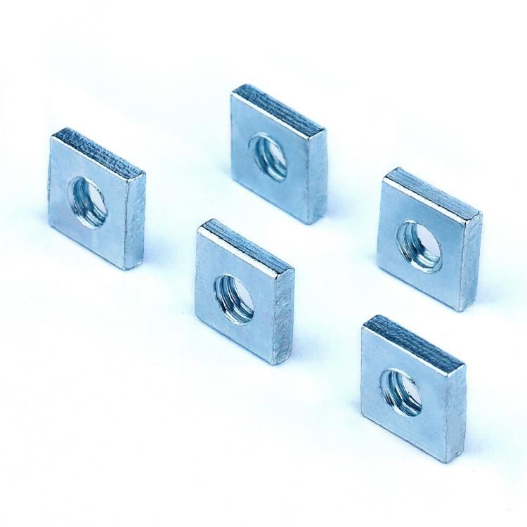 Wholesale Customized M4 M5 M6 M8 M10 1/4-20 Carbon Steel Square Economical T Slot Nut for Aluminum Profile