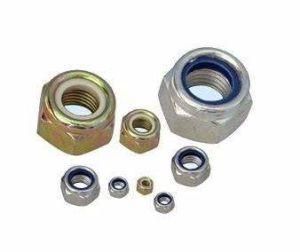 DIN985 Hexagon Nut Hex Nylon Lock Nut Zinc Plated 1/8 5/32 3/16 1/4 5/16 3/8 1/2 5/8 3/41
