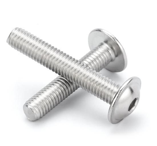 ISO7380-2 Stainless Steel Hexagon Socket Button Head Screws with Collar M3 M4 M5 M6 M8
