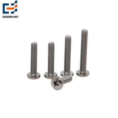 Ta2 Tc4 Titanium Screw Pan Head Ti Alloy Screw M4 Screw with Phillips