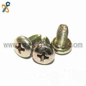 Color Zinc Plated Cross Recessed Pan Head Triangular Tooth Screws