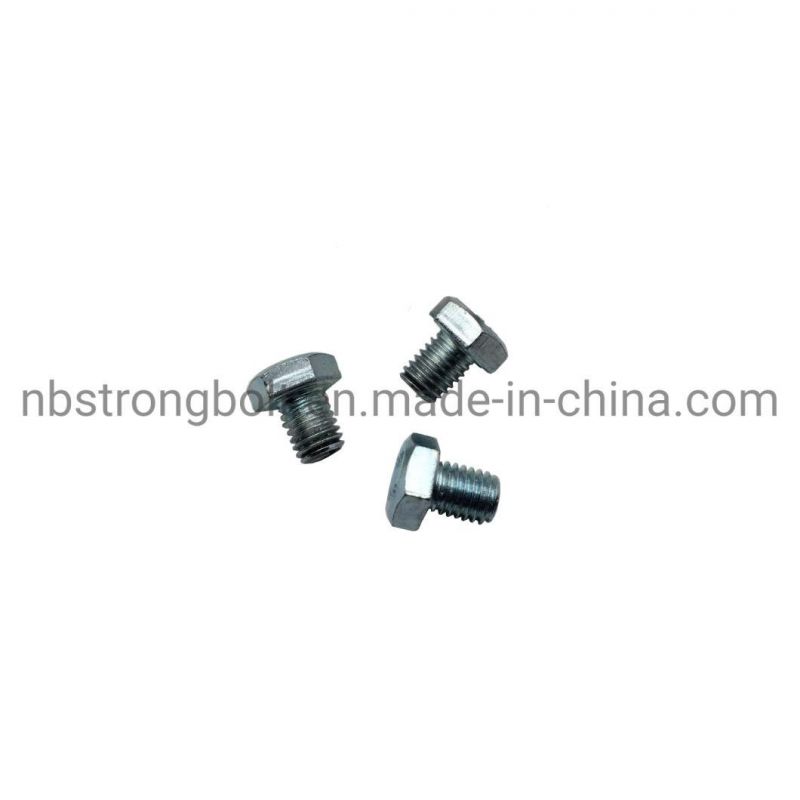 DIN933 Screw Hex Bolt Gr. 8.8 with White Zinc Plated Cr3+ M10X16