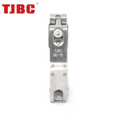 W1 Galvanized Iron Heavy Duty Hose Clip, Adjustable Double Bolts and Double Bands Super Pipe Clamp for Automotive, 80-90mm