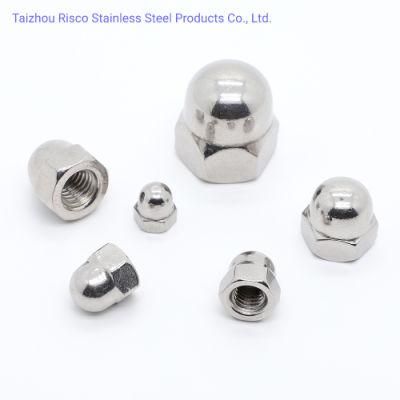 A2-70 A4-70/80 SS304/316 Chinese Manufacturer Fastener Cap Nut