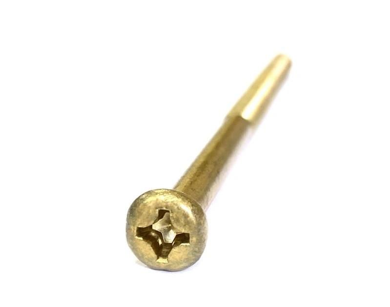 Brass Cross Recessed Phillips Pan Head Extra Long Screws