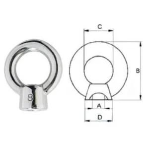 Drop Forged Steel Zinc Plated JIS 1168 Eye Bolt, Nuts