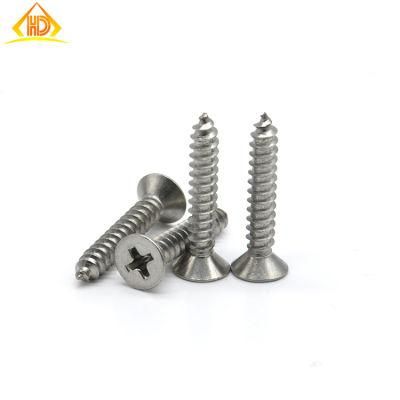 Ss304/316 Cross Csk Head Tapping Screw