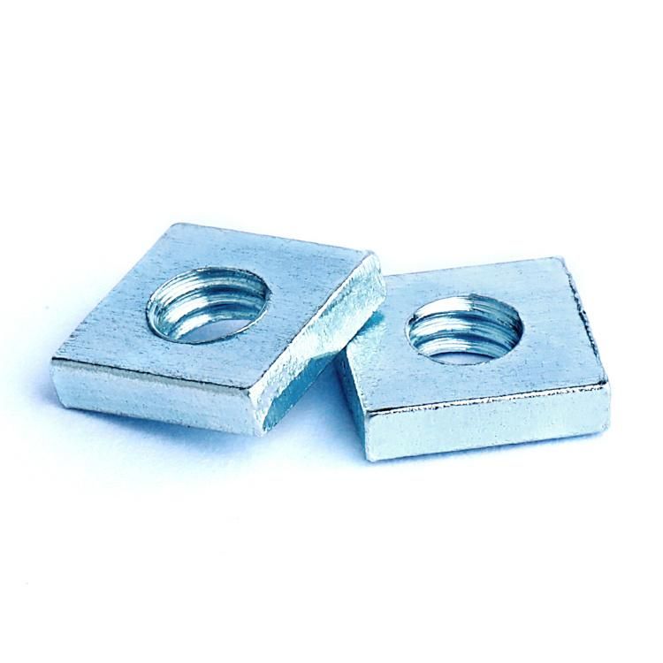 DIN562 Square Thin Nut Square Nut Thin Nut Carbon Steel Zinc Plated Galvanized