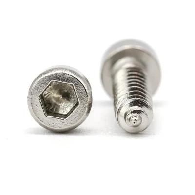 Nickel Plated Steel Allen Hex Socket Cap Head Self Tapping Wood Screws