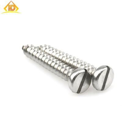 Ss304 Slot Pan Head Tapping Screw
