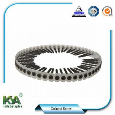Plastic Strip Coarse Thread Collated Drywall Screw with Bugle Head