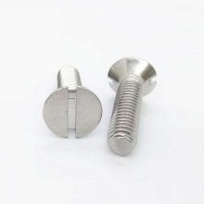 DIN963 Stainless Steel Countersunk Head Slotted Screw