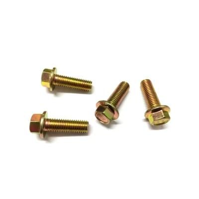 DIN6921 Hex Flange Bolt with Yellow Zp