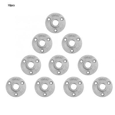 3/4&quot; Silver Aluminum Decorative Pipe Fitting Floor Flange