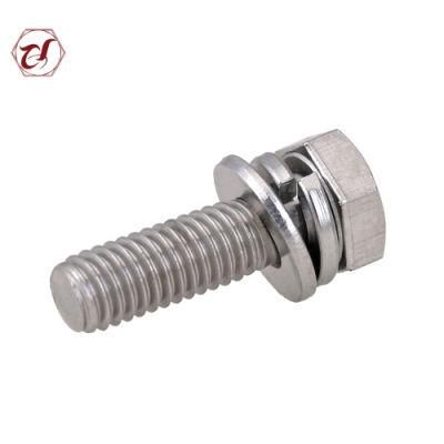Stainless Steel 304 and 316 A2 and A4 DIN933 Hex Bolt with Nut and Washer