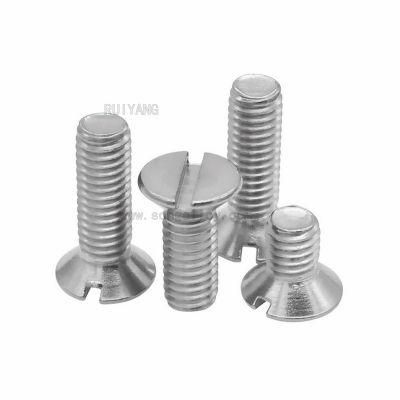 316 A4 Stainless Steel Slotted Countersunk Head Screws GB68
