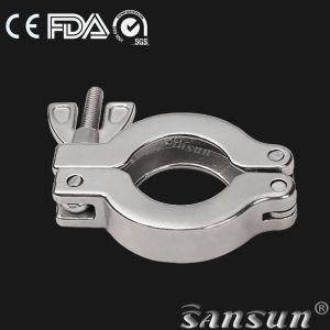 Ss 304/316 Sanitary Hygienic Food Stainless Steel Pipe Fitting Forged Vacuum Clamp 13kf