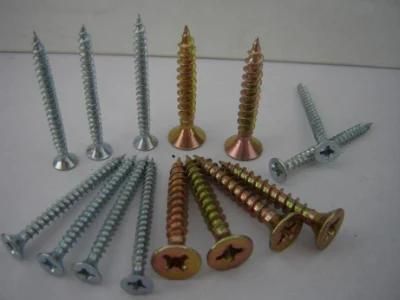 Deep-Set Oval Head Chipboard Screw, Round Head