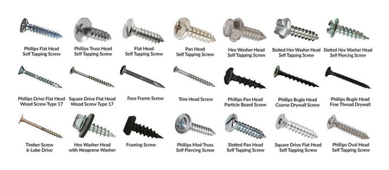 Zinc Plated Black Drilling Fastener Self Tapping Screw