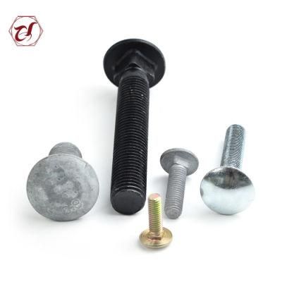 Zinc Plated DIN603 Black Carriage Bolt Mushroom Head Square Neck Bolt/Carriage Bolt