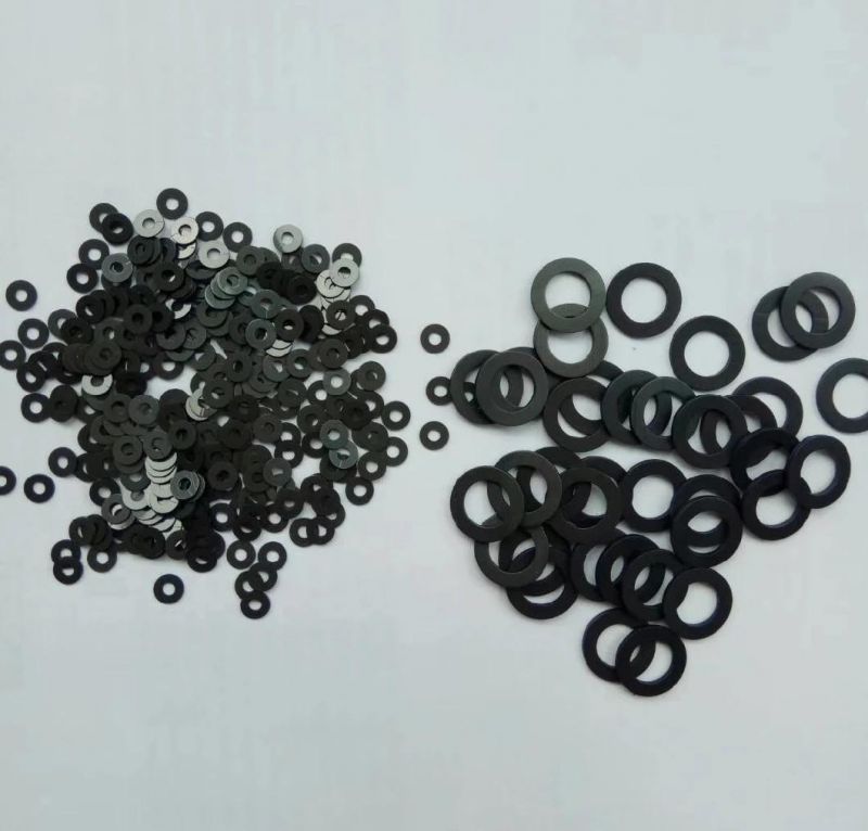 Black Nylon Spacers White PTFE Flat Gasket Round Sealing Washer