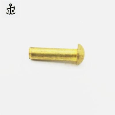 Copper 5mmx8mm Button Head Solid Rivets (DIN660) Made in China