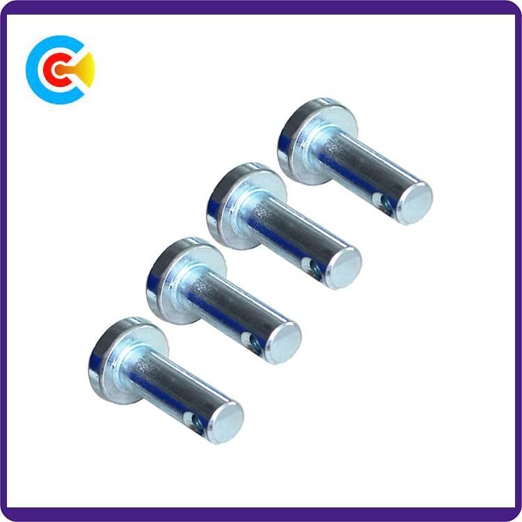 DIN/ANSI/BS/JIS Carbon-Steel/Stainless-Steel 4.8/8.8/10.9 Axis Pin for Bridge Railway/Machinery/Industry /Fasteners