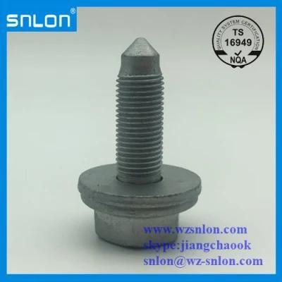 Dacromet Hex Flange Bolt with Dog Point for Auto Part
