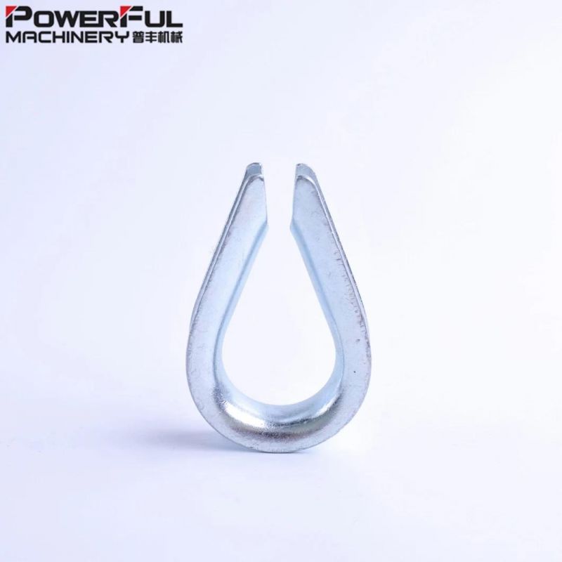 Electro Galvanized U. S. Type G-414 Heavy Duty Wire Rope Thimble