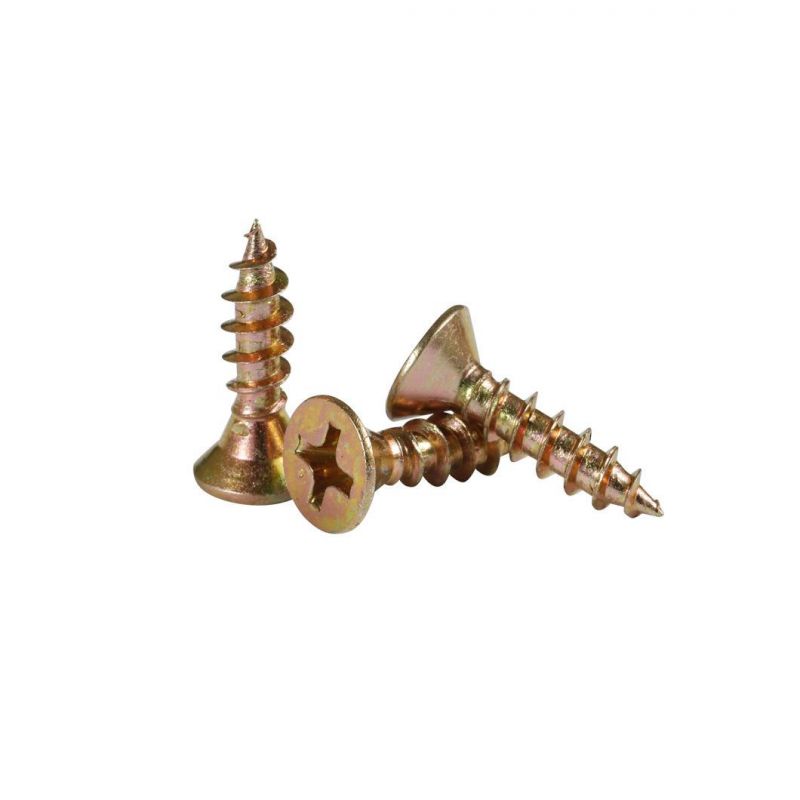 Wholesale Yellow Zinc Plated Furniture Direct Screw Fasteners/Chipboard Screw