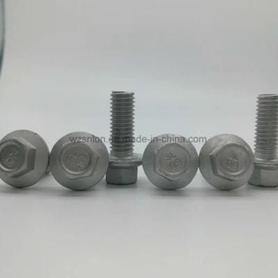 ANSI/ASME 8.8/10.9 Grade Hex Flange Serrated Bolt with Dacromet