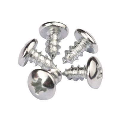Steel White Zinc Plated Truss Binding Head Cross Recessed Self Tapping Screws