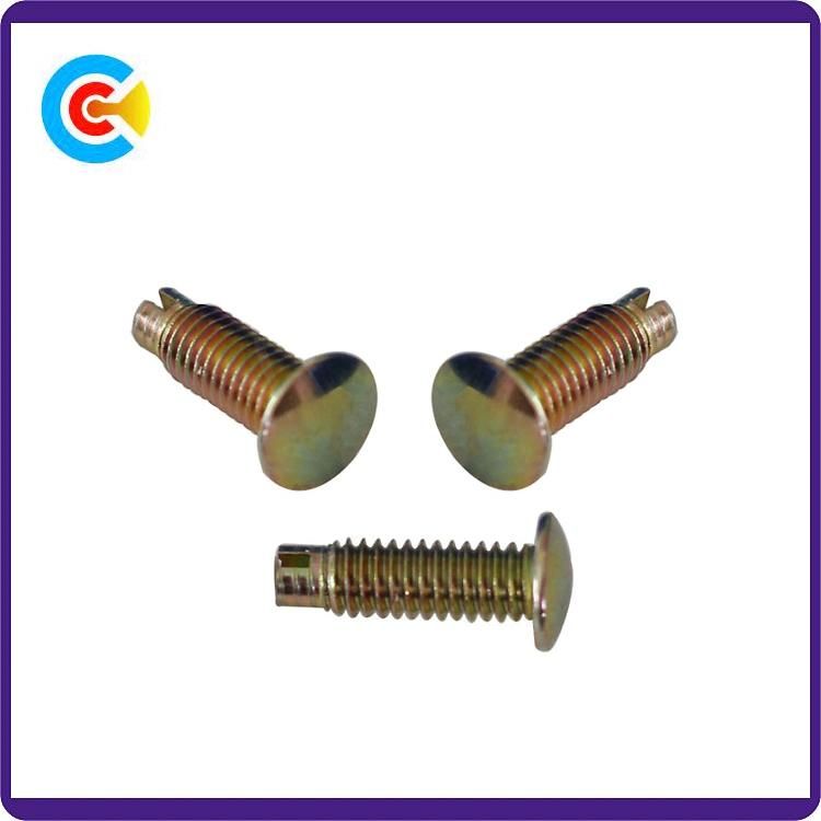 DIN/ANSI/BS/JIS Carbon-Steel/Stainless-Steel Hand Screw Word Non-Standard Rivet Pin Screw for Building/Railway/Bridge