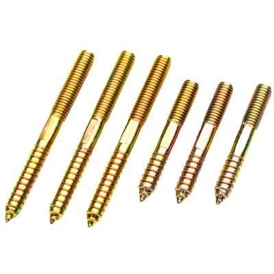 M4 M5 Hanger Bolt Wood to Metal Dowels Double Ended Furniture Fixing Self Tapping Screws Wood Thread Stud