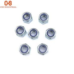 Galvanized Carbon Steel Grade 4.8 Hex Nut with Non-Metallic Insert
