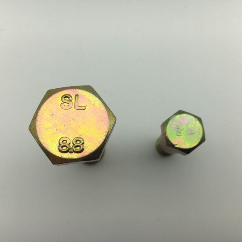 Galvanized Hex Cap Screw Hexagon Head Bolt with High Strength