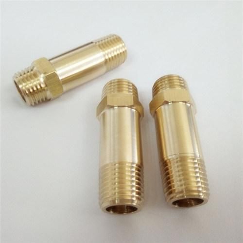 Hydraulic Hose Fittings Brass Extension Male Nipple