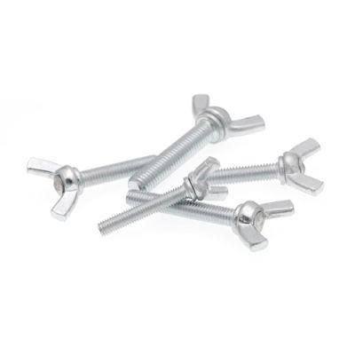 Chinese Factory Direct Sales 304 316 2507 2205 904L M8 Wing Bolt/Nut Stainless Steel Butterfly Wing Screw Bolt Nut and Washer