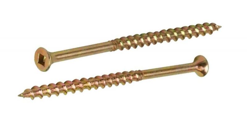 Yellow Zinc Plated Galvanized Square Drive/Phillips/Torx Bugle Head Exterior/Outdoor Decking Screws/Tornillo