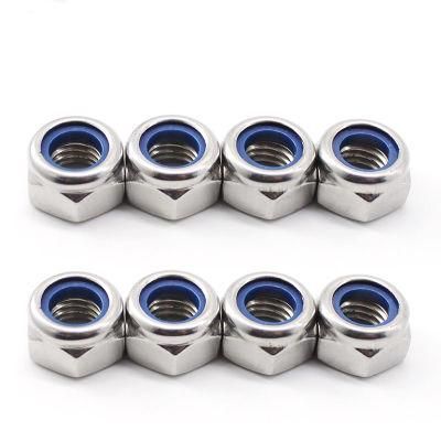 DIN985 Hexagonal Hex Nylon Insert Lock Nut, Nylon Lock Nut M4, Tom36 Self-Locking Nylon Insert Hex Lock Nuts