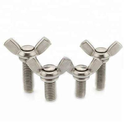 China Manufacture DIN316 Stainless Steel Butterfly Wing Head Bolt with Wing Nut