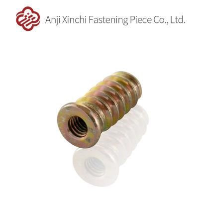 Full Thread with Step D Nut Color Galvanized Wood Furniture Connecting Nut