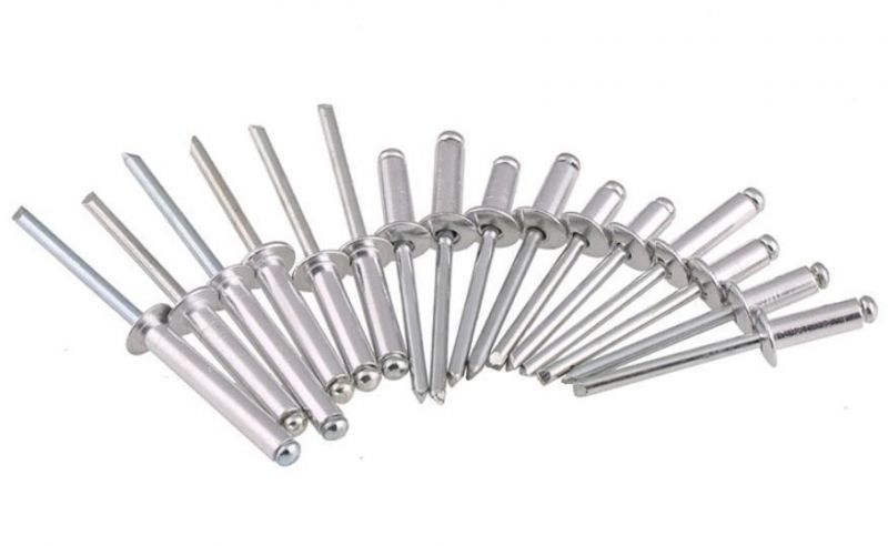 Aluminium Rivets with Best Quality, Round and Flat Head Aluminium/Steel Open-End Blind Rivet