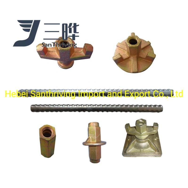 Metal Plate Structure Steel Formwork Tie Rod for Construction Walls