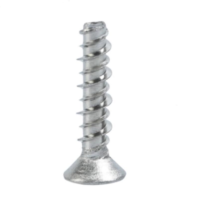 410 Stainless Steel Flat Countersunk Head Thread-Forming High Low Thread Self Tapping Screw for Brittle Plastic
