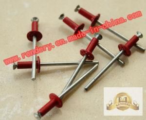 Screw/Large Flange Head Aluminum Blind Rivets Red